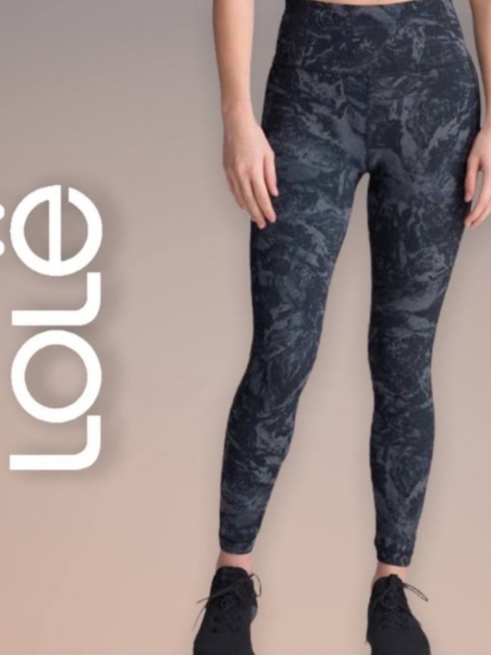 Lole Leggings High Rise | Marble Print Size Small